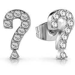 Guess Women's Ear Studs Silver Plated - Ube28068