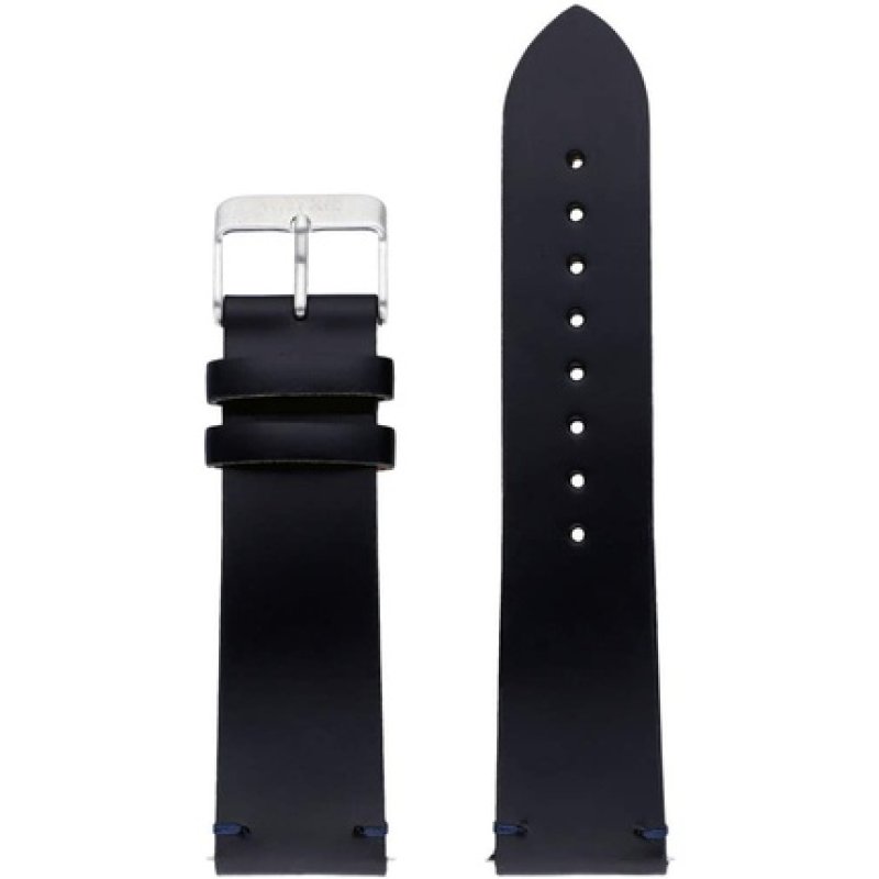 Watx, Italian Leather Bracelet, Model Leather Marble/Black / 44 Mm, Reference