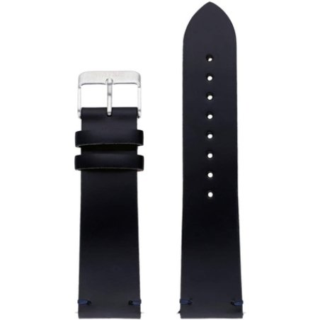 Watx, Italian Leather Bracelet, Model Leather Marble/Black / 44 Mm, Reference