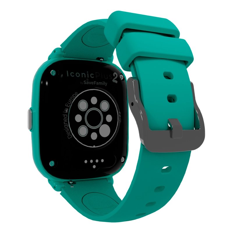 Savefamily Smartwatch Iconic Plus 2 With Silicone Strap In Mint Green And 4g Connectivity