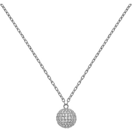 Daniel Wellington Pavé Necklace Adjustable Pendant Necklace for Women and Men 420-460mm 317L Stainless Steel Chain