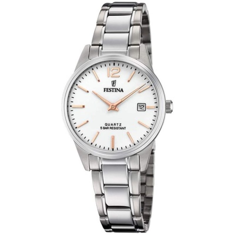 Festina Ladies Analog Quartz Watch With Stainless Steel Bracelet F20509/2
