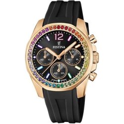 Festina Ladies Analog Quartz Watch With Rubber Strap F20611/3