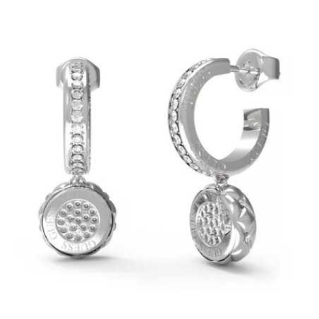 Guess Stylish Steel Earrings With Pendants