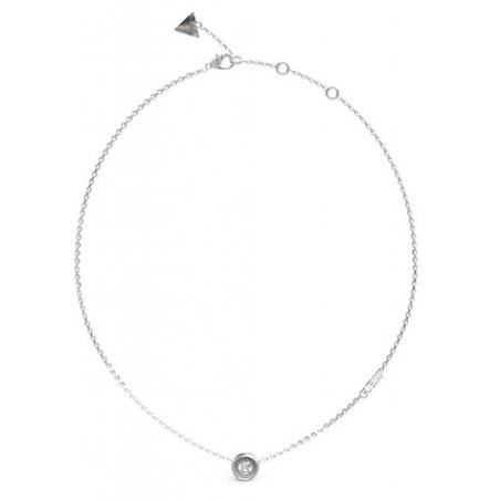 Stylish Unique Solitaire Steel Necklace Jubn03398jwrhtu