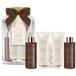 The Luxury Bathing Company Gift Set in Glass Jar Vanilla