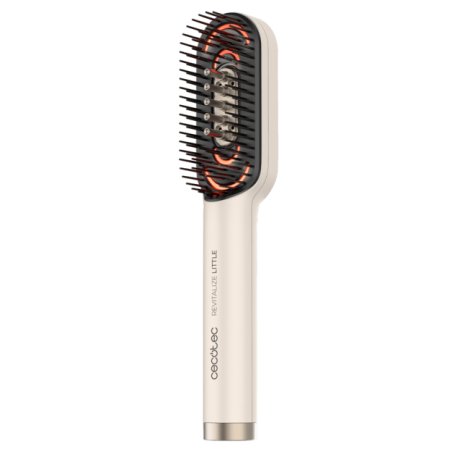 Cecotec HairCare Revitalize Little Restorative Hair Brush with LED Light - Black