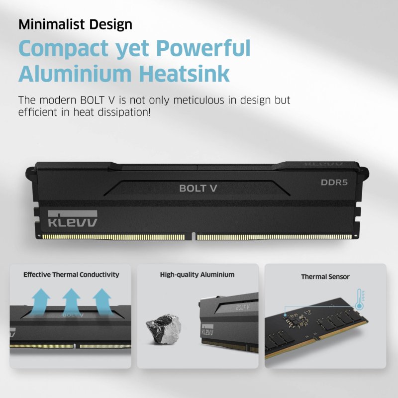 RAM KLEVV D5 6000 32GB C28 BOLT V K2 Grey