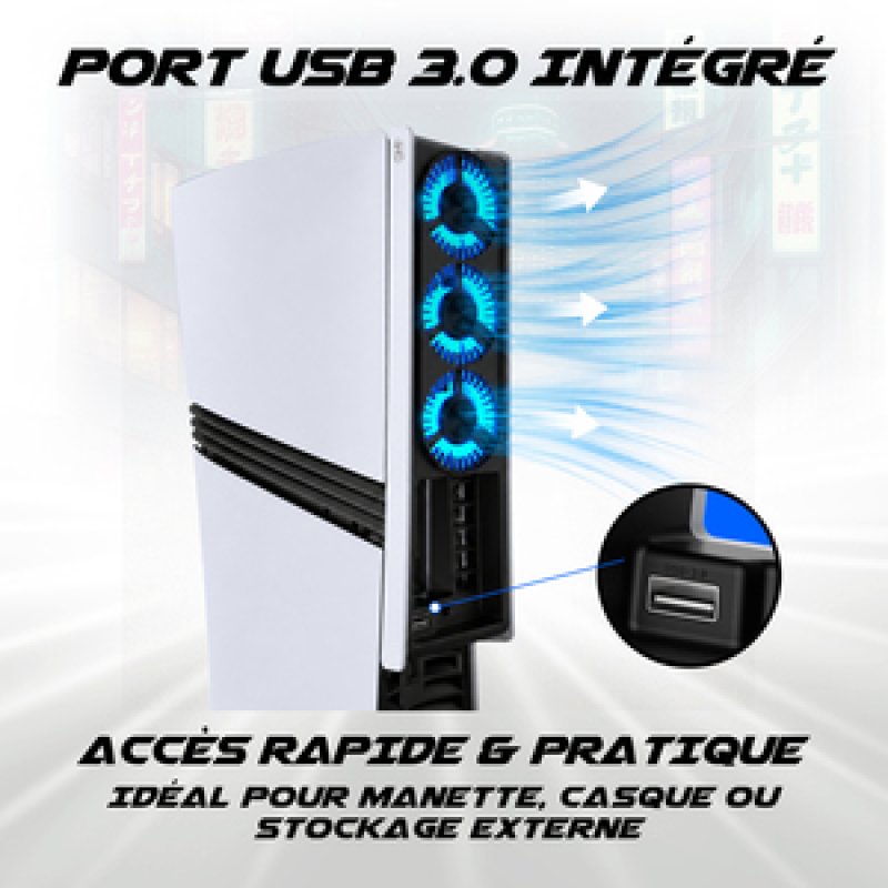 VENTILATEUR CYBER W01 RETROECLAIRE COMPATIBLE PS5 PRO