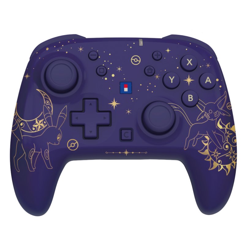 HORI - Puff Pouch (Espeon & Umbreon) for Nintendo Switch 2 - Purple - Mid-size