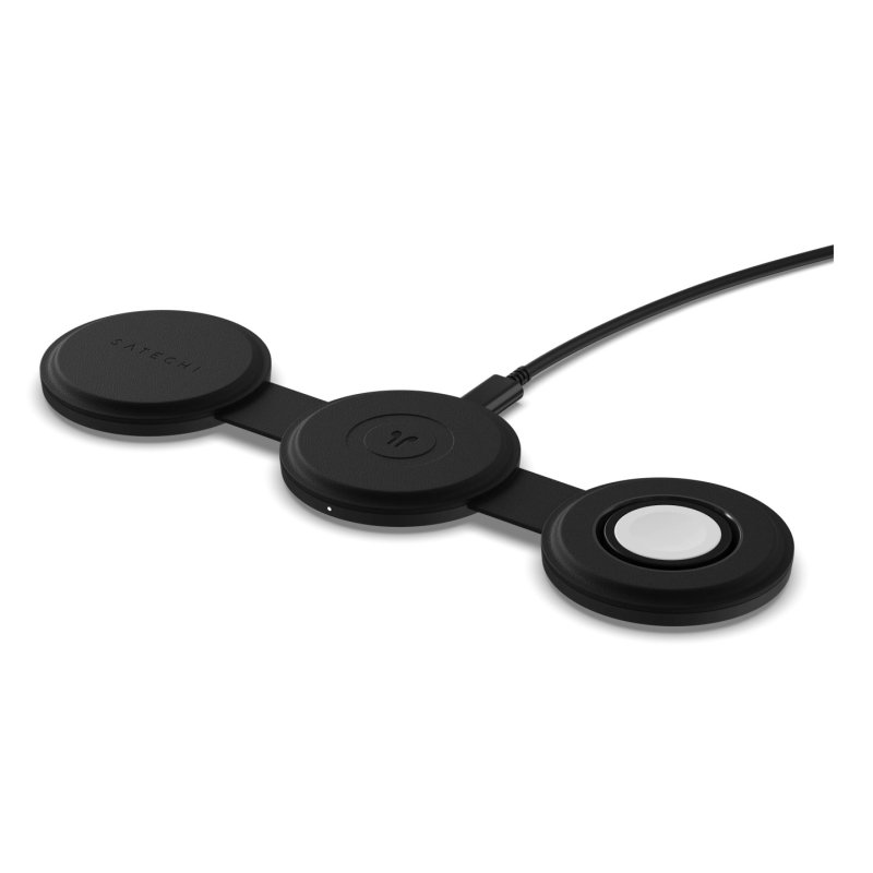 Satechi OntheGo 3-in-1 Headset, Smartphone, Smartwatch Black USB Wireless charging Fast charging Indoor