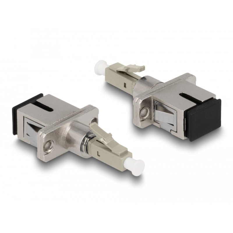 Delock LWL Hybrid Kupplung LC Simplex Stecker zu SC Simplex Buchse beige