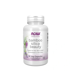 NOW Foods Bamboo Silica Beauty Supplement 90 Vegan Capsules