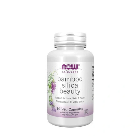 NOW Foods Bamboo Silica Beauty Supplement 90 Vegan Capsules