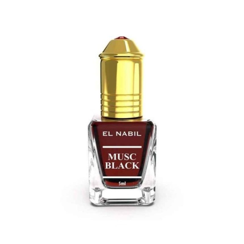 El Nabil Musc Black Roll-On Perfume Extract 5ml - Alcohol-Free