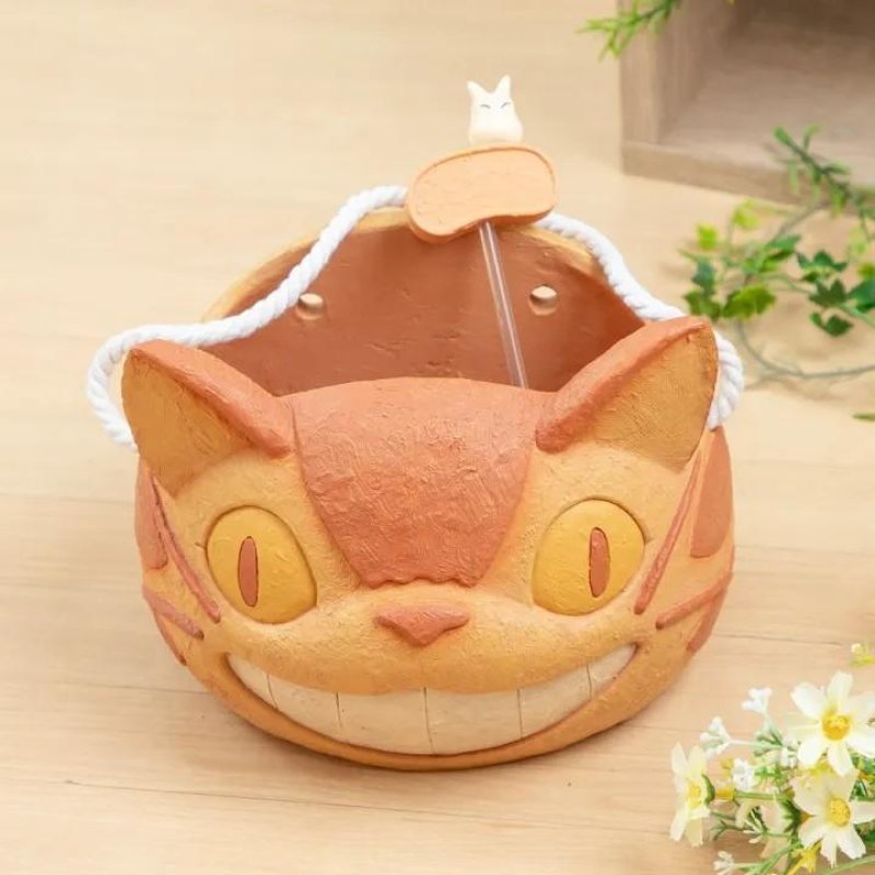 MON VOISIN TOTORO - Tête du Chatbus - Planter 19cm