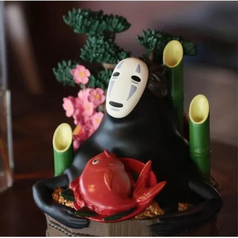 LE VOYAGE DE CHIHIRO - No Face Bassine d'or & Bambous - Diorama 18cm
