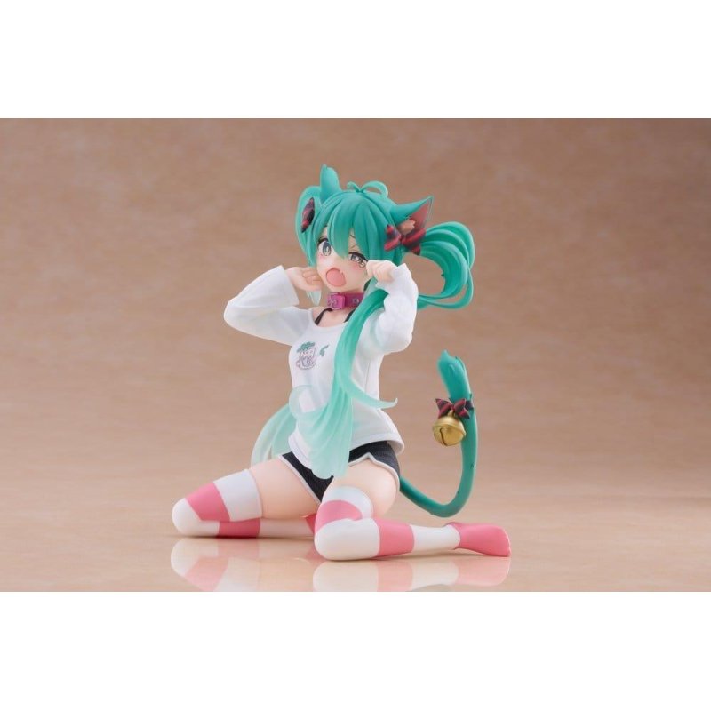 HATSUNE MIKU - Miku "Cat Ear t-Shirt" - Statuette Desktop Cute 13cm
