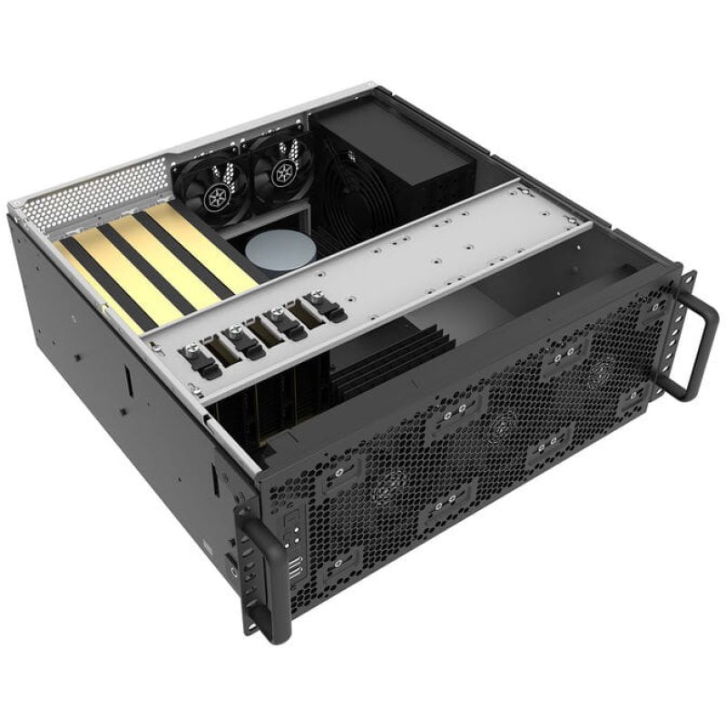 RM4A 4U Rackmount, Rack (schwarz, 4 Höheneinheiten)