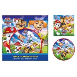 Paw Patrol Gift Set Clock & Canvas Display (6)