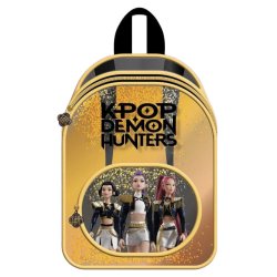 KPop Demon Hunters Glitter Backpack Golden