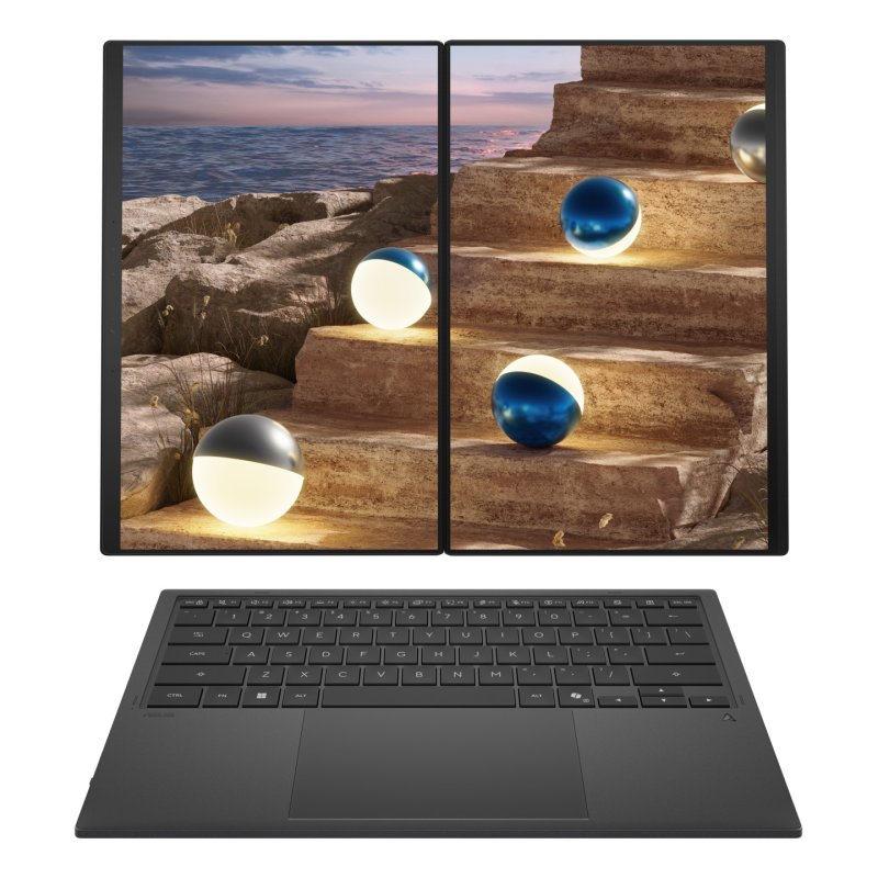 ASUS Zenbook Duo UX8407AA-SN470X Copilot PC Intel Core Ultra 9 386H Laptop 35.6 cm (14") Touchscreen 3K 32 GB