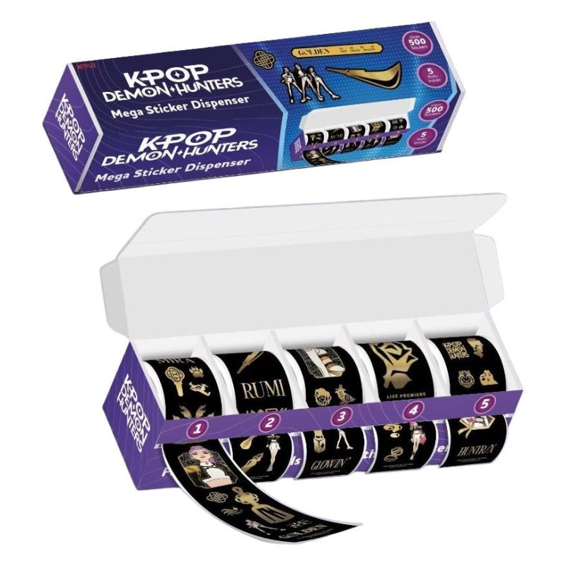 KPop Demon Hunters Sticker Dispenser Golden