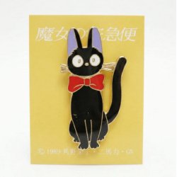 Kiki's Delivery Service Pin Jiji Ribbon Label