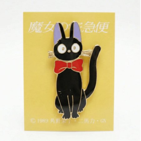 Kiki's Delivery Service Pin Jiji Ribbon Label