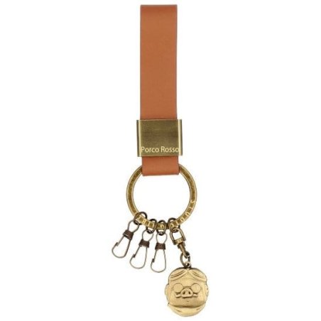 Porco Rosso Leather-Keychain Marco