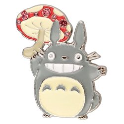 My Neighbor Totoro Metal Brooch Totoro Mushroom