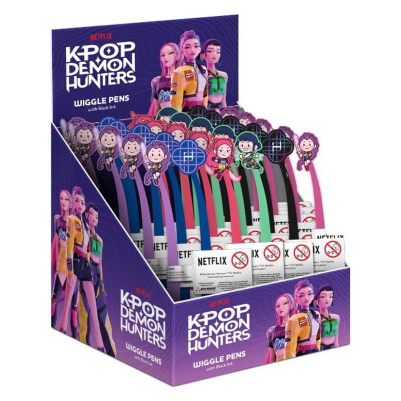 KPop Demon Hunters Wiggle Pens Display (30)