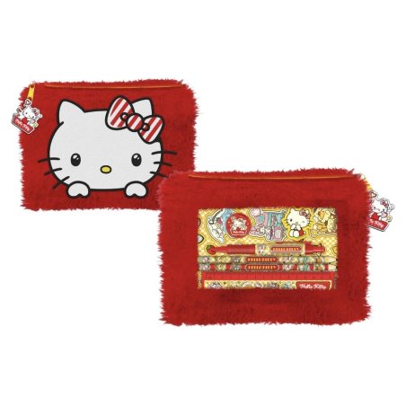 Hello Kitty and Friends Plush Pencil Case American Diner Version Set Display (12)