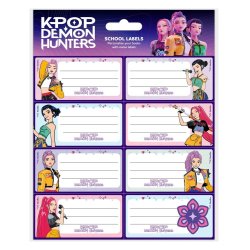 KPop Demon Hunters School Labels Hunter/X