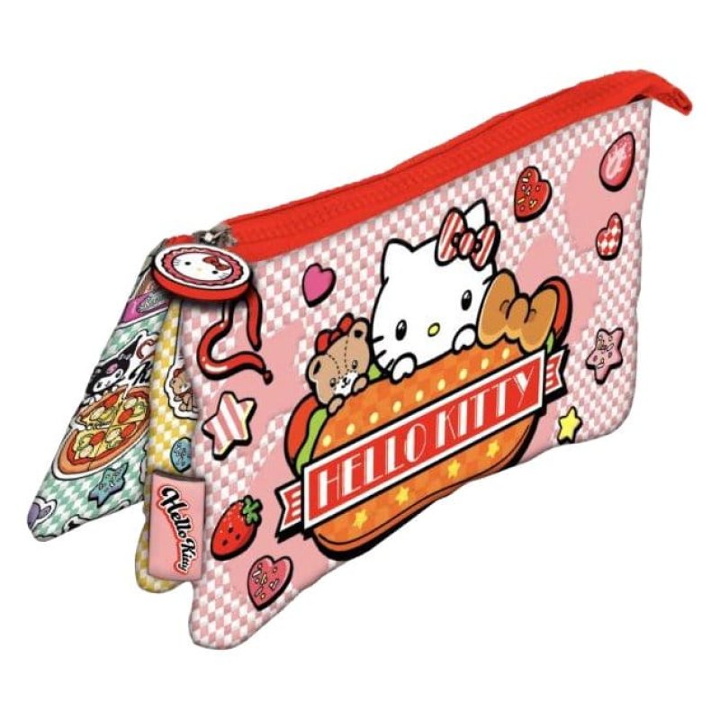 Hello Kitty and Friends Multi-Pouch Pencil Case American Diner Version Display (6)