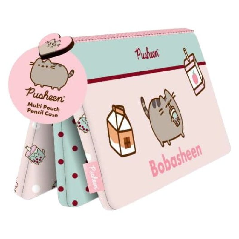 Pusheen Multi-Pouch Pencil Case Sips Display (6)