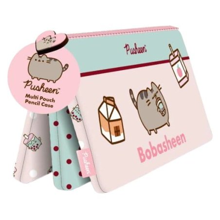 Pusheen Multi-Pouch Pencil Case Sips Display (6)