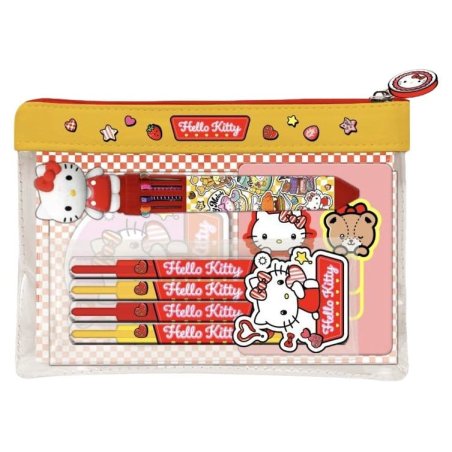 Hello Kitty and Friends Pouch Stationery Set American Diner Version Display (6)