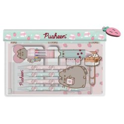 Pusheen Pouch Stationery Set Sips