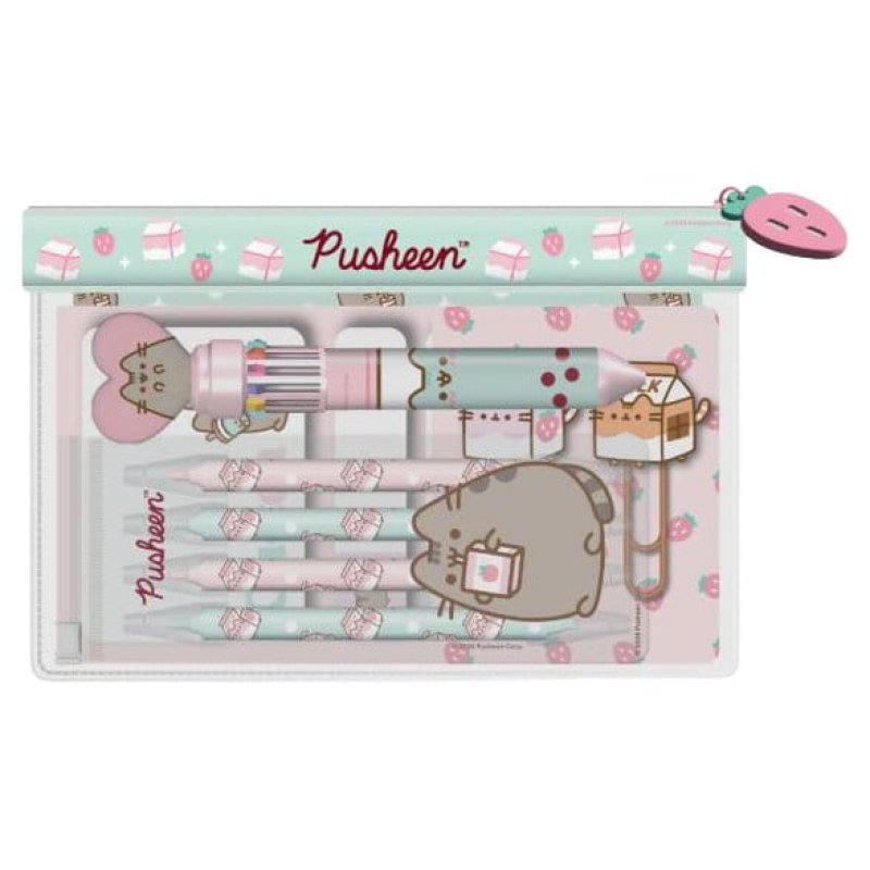 Pusheen Pouch Stationery Set Sips