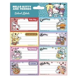 Hello Kitty and Friends School Labels American Diner Version