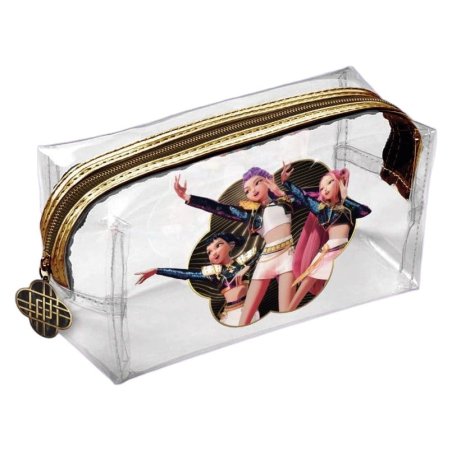 KPop Demon Hunters Transparent Pencil Case Golden Display (6)