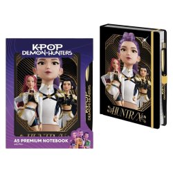 KPop Demon Hunters Notebook with Pen A5 Premium Golden