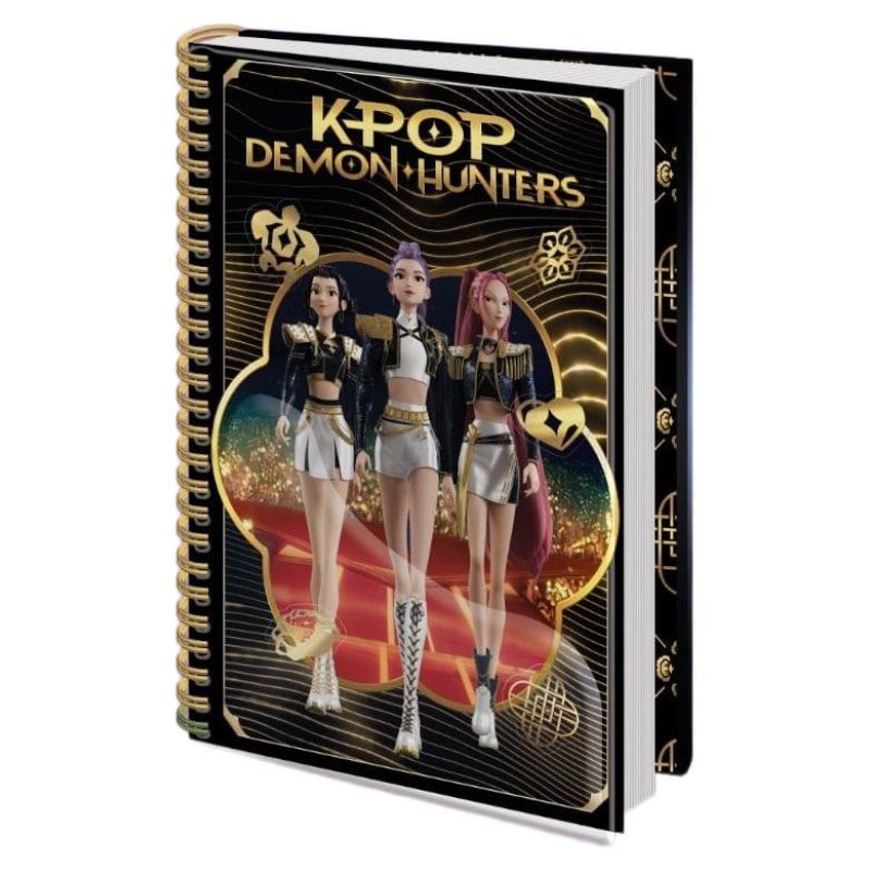 KPop Demon Hunters Notebook A5 Golden Display (12)