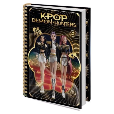 KPop Demon Hunters Notebook A5 Golden Display (12)