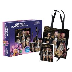 KPop Demon Hunters Tote Bag Stationery Set Golden Display (6)