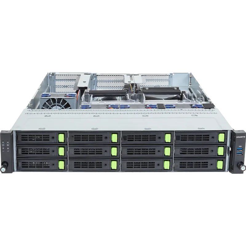 GIGABYTE R263-ZG0-AAL2 LGA 6096 Rack (2 U) Noir, Acier