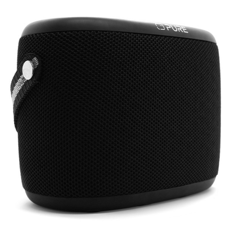 Pure Woodland wasserdichter Outdoor-Lautsprecher mit FM/DAB Radio, schwarz