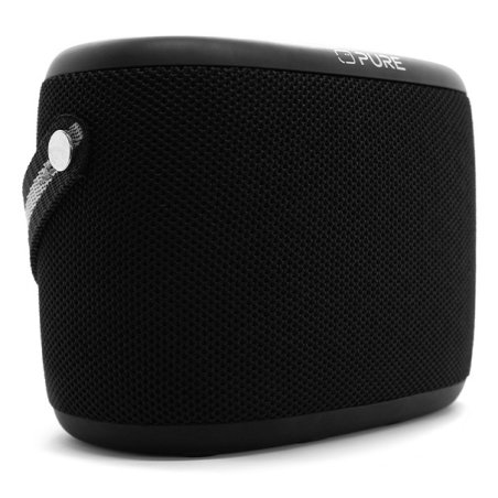 Pure Woodland wasserdichter Outdoor-Lautsprecher mit FM/DAB Radio, schwarz