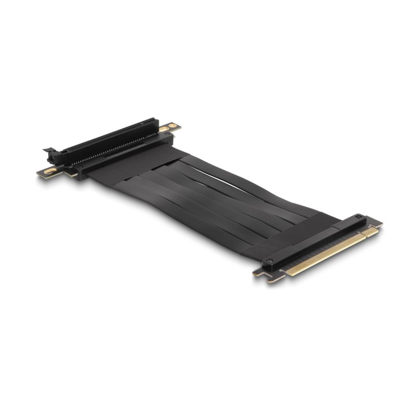 DeLOCK Carte adaptatrice PCI Express x16 mâle vers x16 prise angulé à 90° avec câble de 30 cm